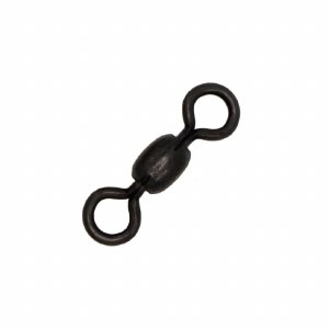 Angler Tackle Barrel Swivel Sz.3 Black 6ct F129B-3