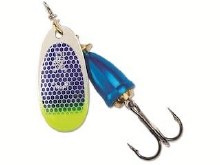 Blue Fox Classic Vibrax #2 Blue Scale Chartreuse Tip UV 3/16oz