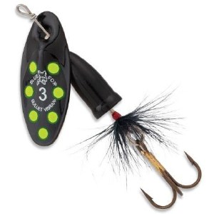 Blue Fox Vibrax Bullet Fly #2 Black/Flo. Yellow Dots 1/4oz