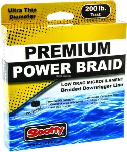 Scotty 2702K Premium Braided Downrigger Line 200lb 400ft w/Terminal Tackle