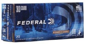 Federal Power Shok 30 Carbine 110gr Soft Point 20ct