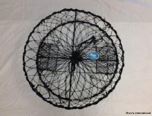 Bron's Pacific Spring Loaded Folding Crab Trap Vinyl Coated 28"