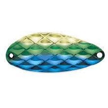 Acme Little Cleo 3/4oz Hammered Blue Green Gold