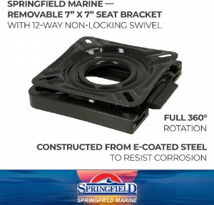 Springfield Swivel Base w/Quick Release Seat Mount 7"
