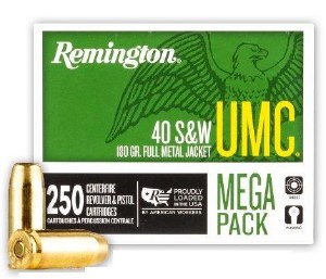Remington Mega Pack 40 S&W 180gr FMJ 250rnd