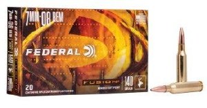 Federal Fusion 7mm-08 Rem 140gr Bonded Soft Point