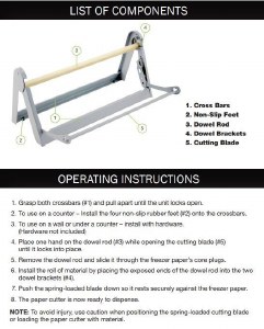 Chard Freezer Paper Holder Cutter