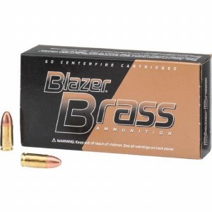 CCI Blazer Brass 9mm Luger 124gr FMJ 50ct