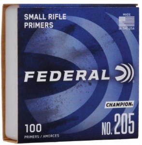Federal Champion Cenerfire Primers 205 Small Rifle