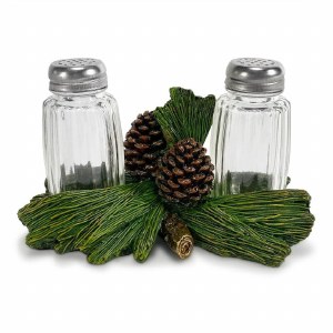 Rivers Edge Pinecone Salt & Pepper Shaker Set