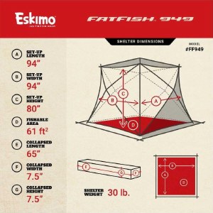 Additional picture of Eskimo Fatfish 949 3-4person Popup Ice Hut