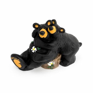 Bearfoots Figurine My Guy Bears Hugging on Stump