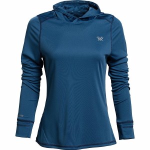 Vortex Women's Hoodie Dark Blue Sun Slayer Small