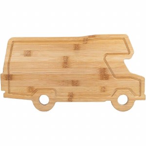 CAMCO Life Is Better At The Campsite Bamboo Cutting Board Retro Motorhome