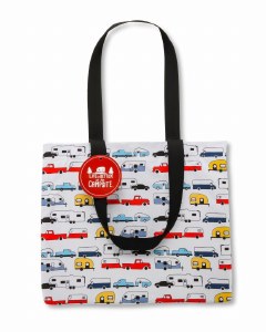 CAMCO Life Is Better At The Campsite Tote Bag Retro Truck and Trailers