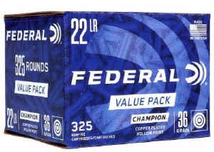 Federal Champion Value Pack 22 LR 36gr CPHP 325rnd