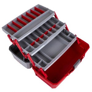 Additional picture of Flambeau 3-Tray Hard Tacklebox Red