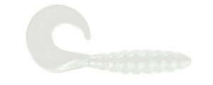 Apex Tackle Curly Tail Tube 3" White