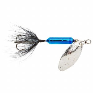 Yakima Wordens Rooster Tail Dressed 3/8oz Metallic Blue