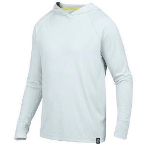 Mustang Men's Adelphi UV Hooded Long Sleeve Pebble Grey XXLarge
