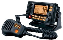 Uniden VHF Marine Radio with GPS Fixed Mount Black