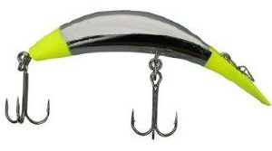 Yakima Flatfish T-50 Double Trouble Metallic Silver Chartreuse
