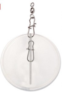 Luhr Jensen Dipsy Diver Sz 0 Clear Silver Disco