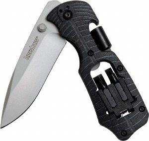 Additional picture of Kershaw Select Fire Knife/Ruler/Bit Driver Black
