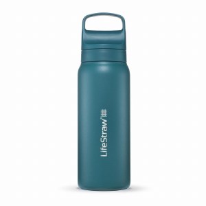 LifeStrawStainless Steel Water Bottle with Filter 24oz 700ml Teal