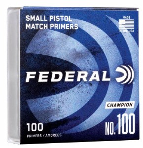 Federal Champion Centerfire 100 Small Pistol Primer 100ct