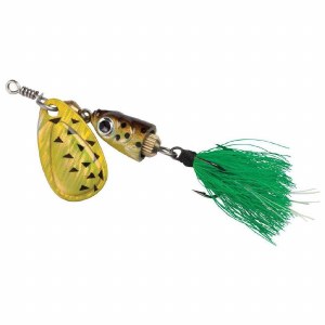 Blue Fox Vibrax Shallow #0 Black Chartreuse 7/64oz