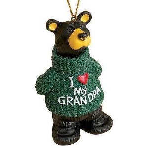 Bearfoot Ornament I Love My Grandpa Bear