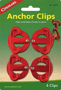 Coghlans Anchor Clips 4pk Red