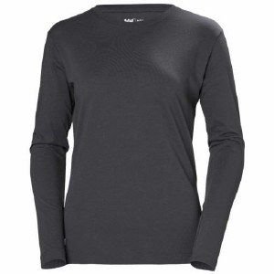Helly Hansen Womens Manchester Long Sleeve 79159 Dark Grey Small