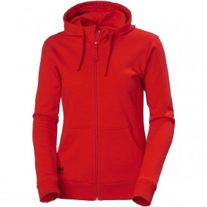Helly Hansen Womens Classic Zip Hoodie 79323 Alert Red Small