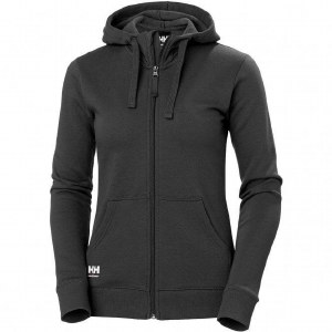 Helly Hansen Womens Classic Zip Hoodie 79323 Dark Grey Small
