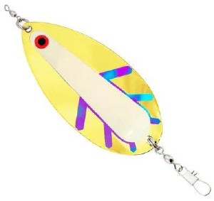Gibbs Delta Dog Tail Dodger Moonjelly UV Gold Blade