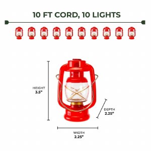 Additional picture of Rivers Edge LED Light Set 0 Red Lanters Small