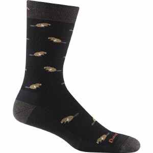 Darn Tough Lifestyle 6107 Sawtooth Crew Lightweight Black Medium