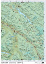 Backroad Mapbooks Water-Resistant Folding Map Maligne Lake
