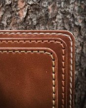 Additional picture of Fifty Fourth North Supply Leather Apex Pocket Book Card Holder Large