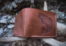 Additional picture of Fifty Fourth North Supply Leather Wallet Fish