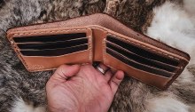 Additional picture of Fifty Fourth North Supply Leather Wallet Fish