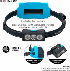 Additional picture of LedLenser Neo 9R Headlamp 1200 Lumen Black/Blue
