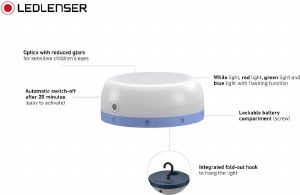 Additional picture of LEDLenser Kid Camp 6 Lantern Multi Colour 60 Lumen Purple