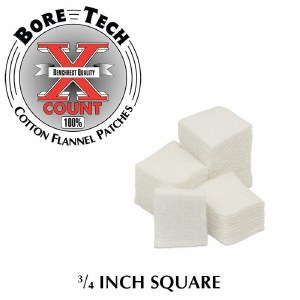 Additional picture of Bore Tech Cotton Flannel Patch 3/4" 1000ct .17/22RF
