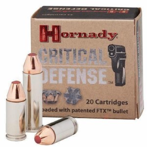 Hornady Critical Defense 40 S&W 165gr FTX 91340