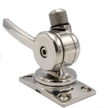Shakespeare Stainless Antenna 4-Way Rachet Mount Male Threaded