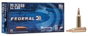 Federal Power Shok 22-250 Rem 55gr V-Max V22250VM2