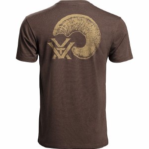 Vortex T-Shirt Brown Heather Counting Sheep Large